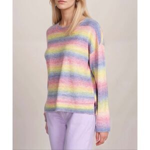 Johnny Was Sweater Sunrise Wool Blend Pullover Multicolor size XL